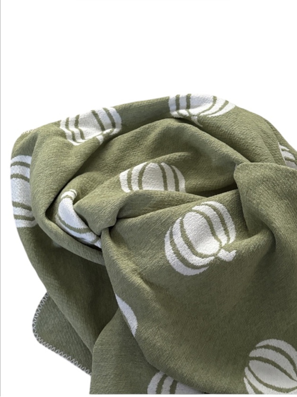 RACHEL ASHWELL➕THE FARMHOUSE Oversized Pumpkin Throw NWT - Picture 3 of 6